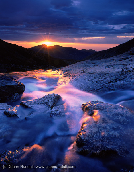 Sunrise at Columbine Falls by Glenn Randall