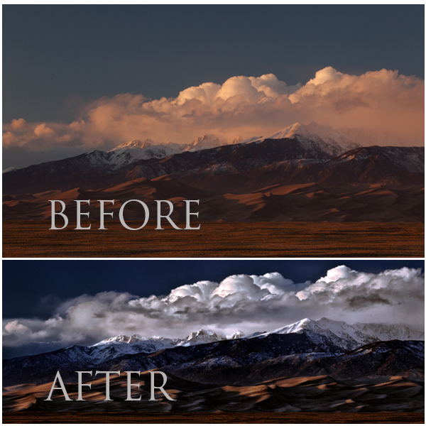 before/after Photoshop