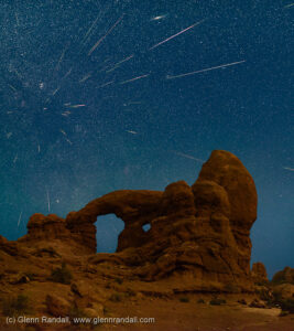 Perseid Meteor Shower over Turret Arch